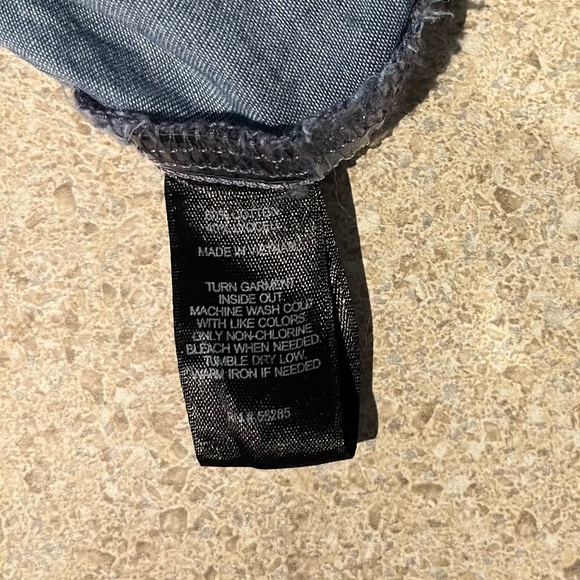 Chambray long sleeve top - Picture 5 of 5